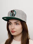 Бейсболка MITCHELL NESS арт. HHSS3272-BCEYYPPPGYHT Boston Celtics NBA (светло-серый)